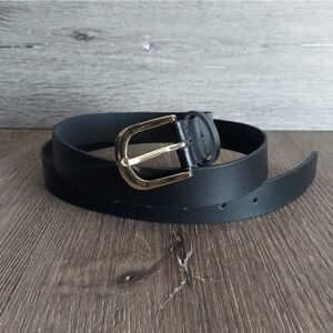 H&M Black Leather Belt Medium